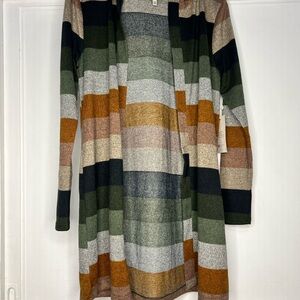 Striped Multicolor Women's Cardigan